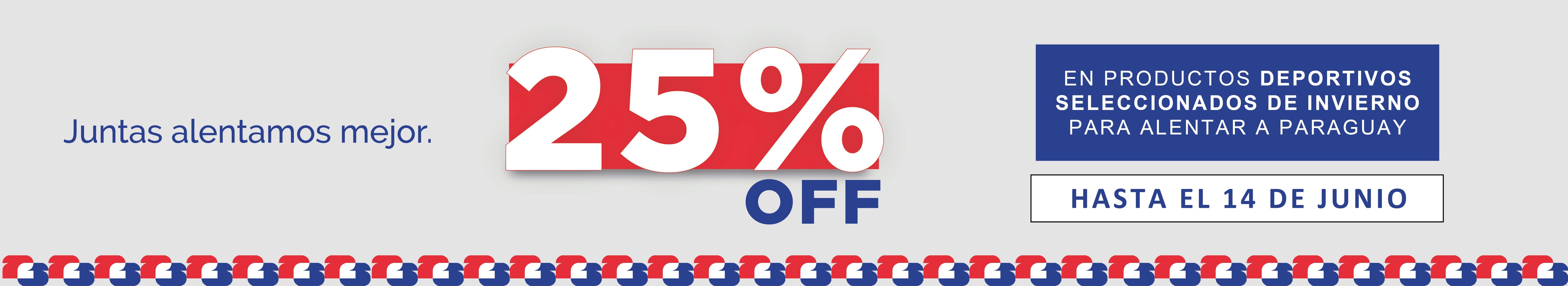 SEMANA ALBIRROJA 25% OFF